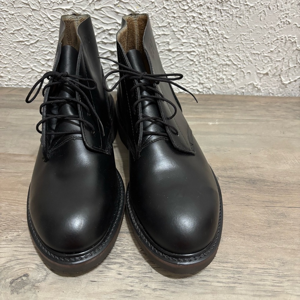 VINTAGE Men's Biltrite Steel Toe EH Chukka Work Leather Black Ankle Boots Sz 8.5